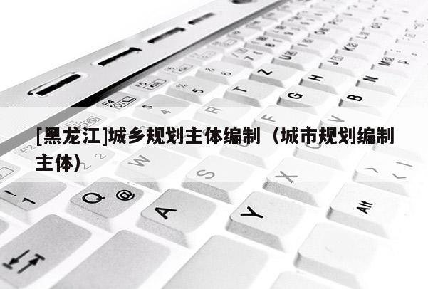 [黑龍江]城鄉(xiāng)規(guī)劃主體編制（城市規(guī)劃編制主體）