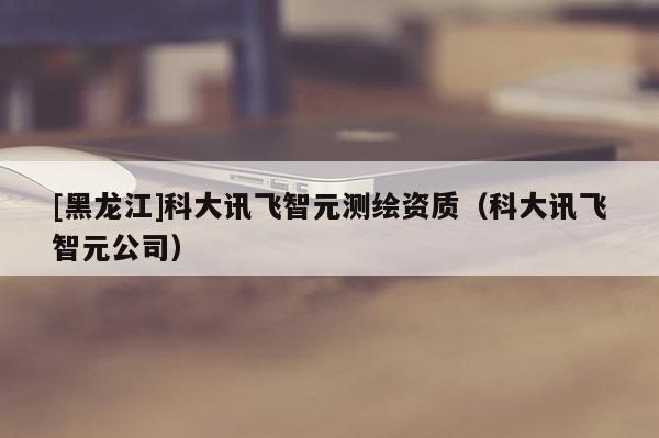 [黑龍江]科大訊飛智元測繪資質(zhì)（科大訊飛智元公司）