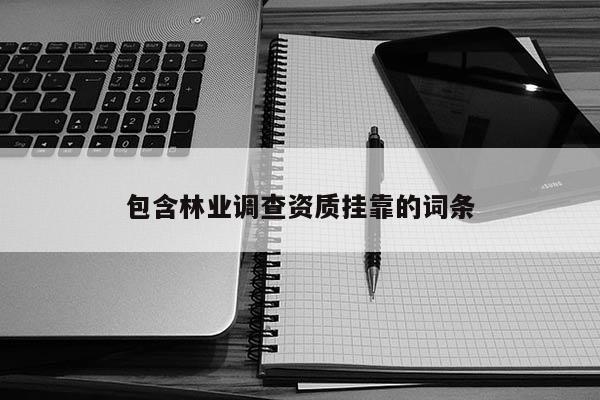 包含林業(yè)調(diào)查資質(zhì)掛靠的詞條