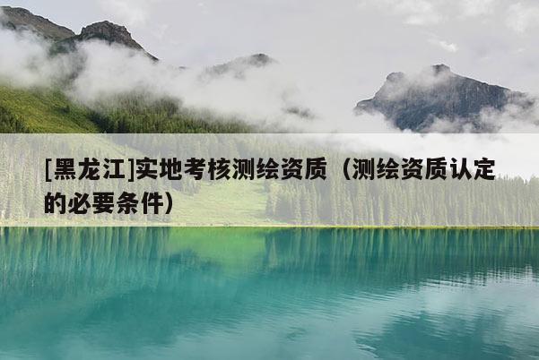 [黑龍江]實地考核測繪資質(zhì)（測繪資質(zhì)認(rèn)定的必要條件）