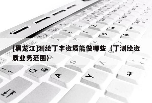 [黑龍江]測繪丁字資質(zhì)能做哪些（丁測繪資質(zhì)業(yè)務(wù)范圍）