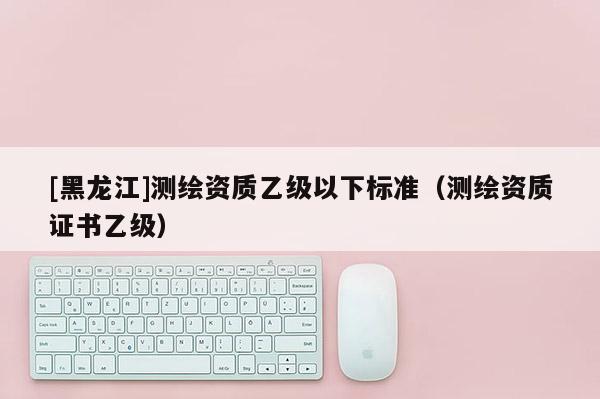 [黑龍江]測繪資質(zhì)乙級以下標(biāo)準(zhǔn)（測繪資質(zhì)證書乙級）